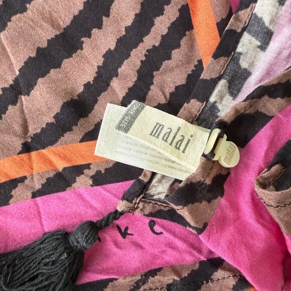 Malai Swimwear Viscose Pareo Zebra Print Sarong One Size - Picture 3 of 5